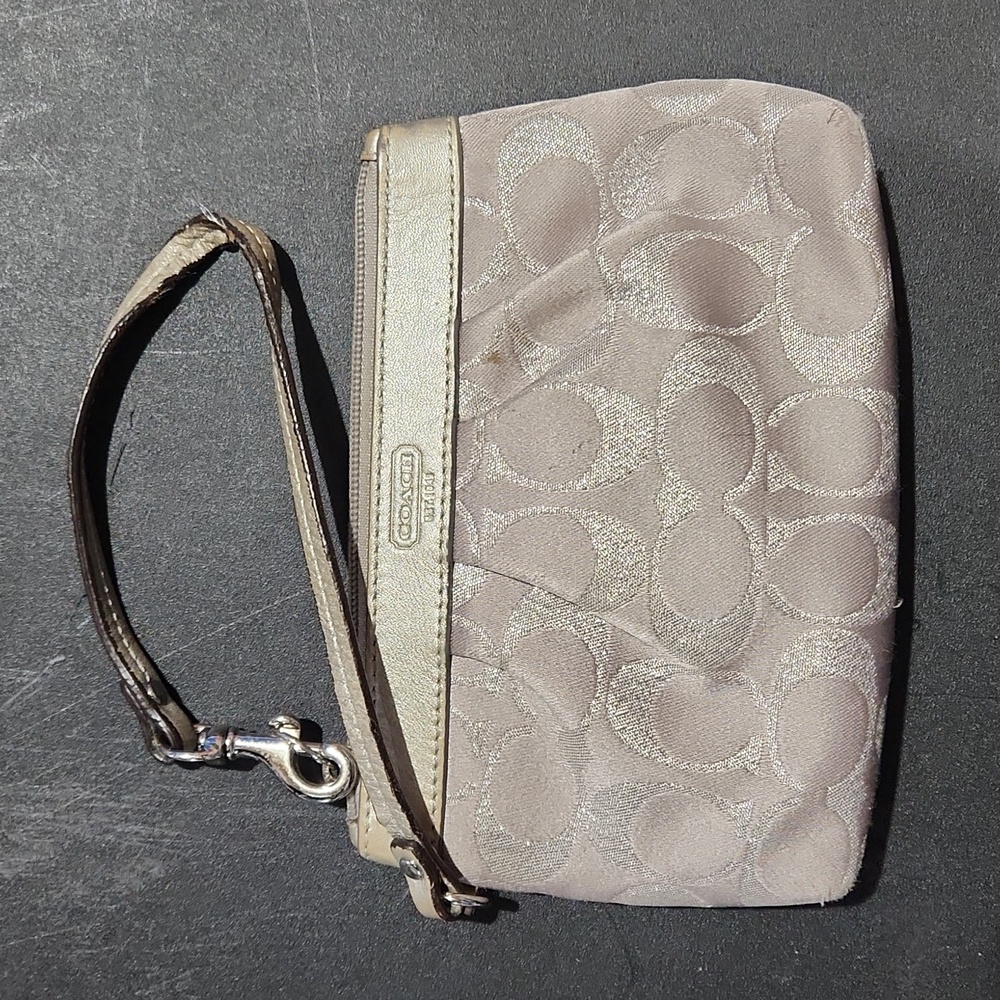 Coach Signature Wristlet